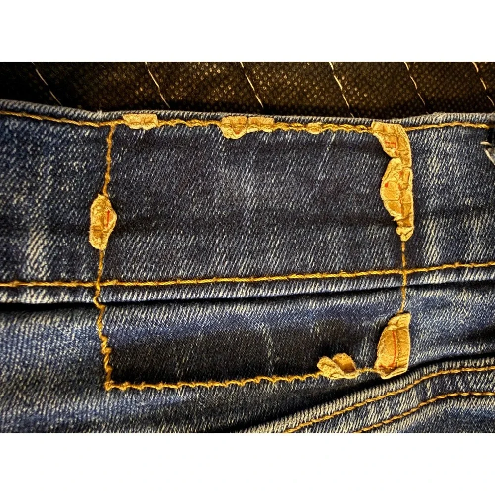 Levi's 511 Slim Fit Jeans Mens 34x29 Blue Red Tab Stretch Denim Pants